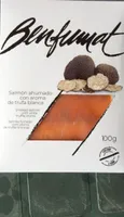 Salmon ahumado con trufa blanca