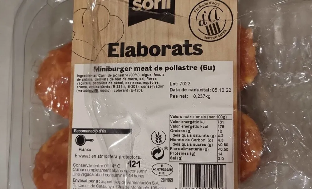 Miniburger Meat de pollastre