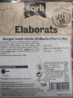 Burger meat mixta (pollastre/porc) (4u)