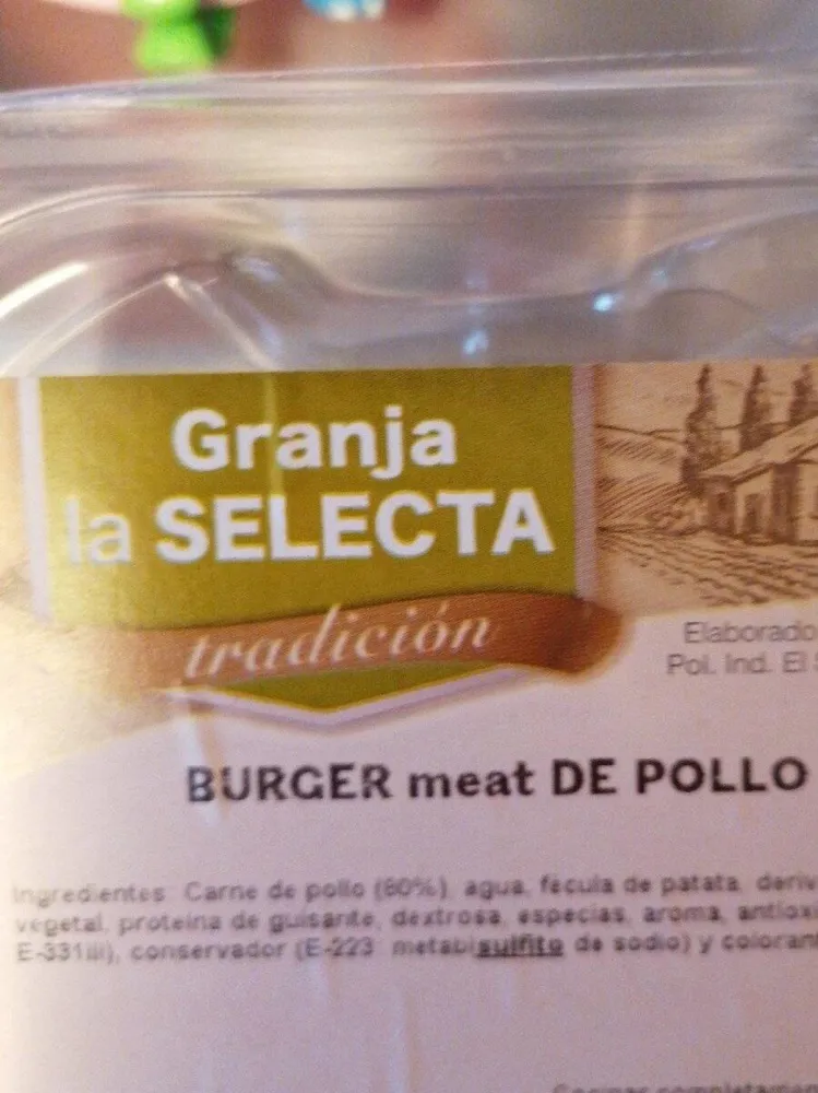 Burger meat de pollo