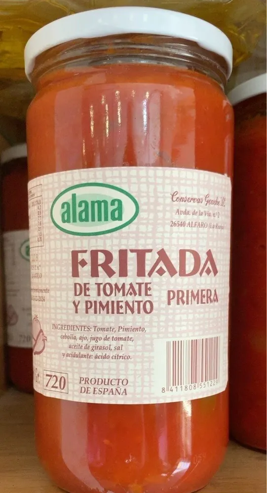 Fritada de tomate y pimiento