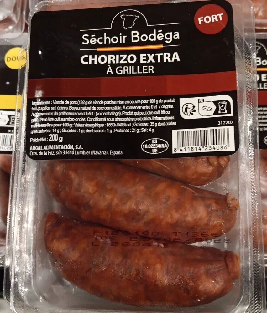 Chorizo extra à griller fort
