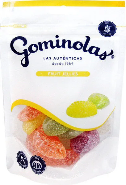 Caramelos de goma de frutas sin gluten