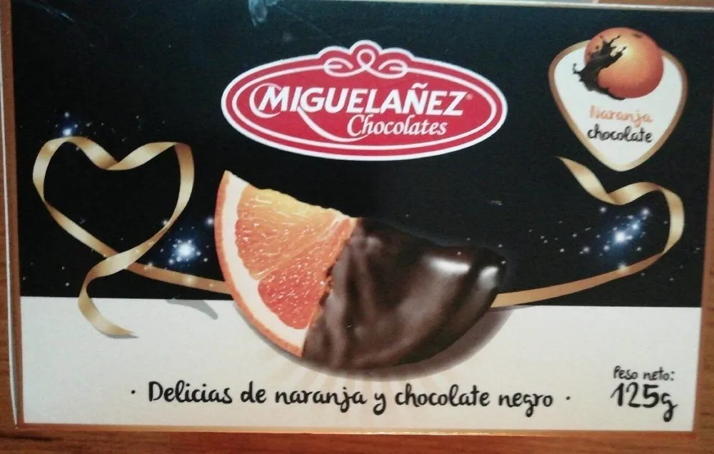 Delicias de naranja y chocolate negro