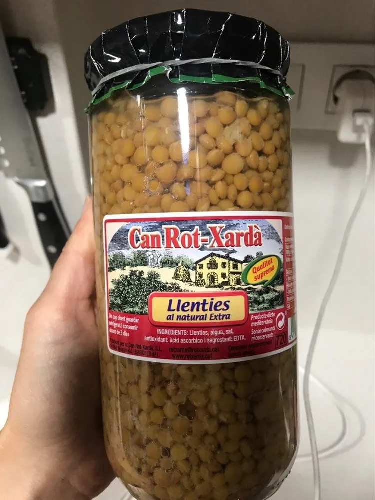 Lentejas al natural