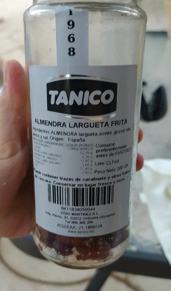 Almendra Largueta Frita