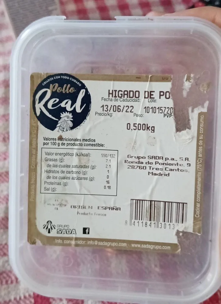 Hígado de pollo