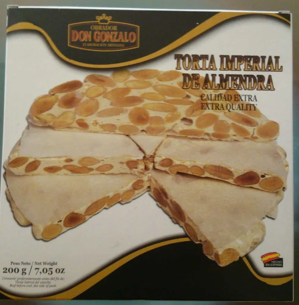 Torta imperial de almendra ( nouga )