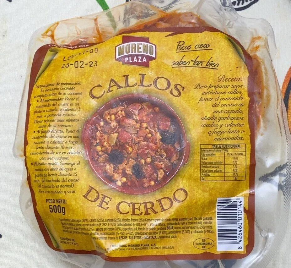 Callos de cerdo