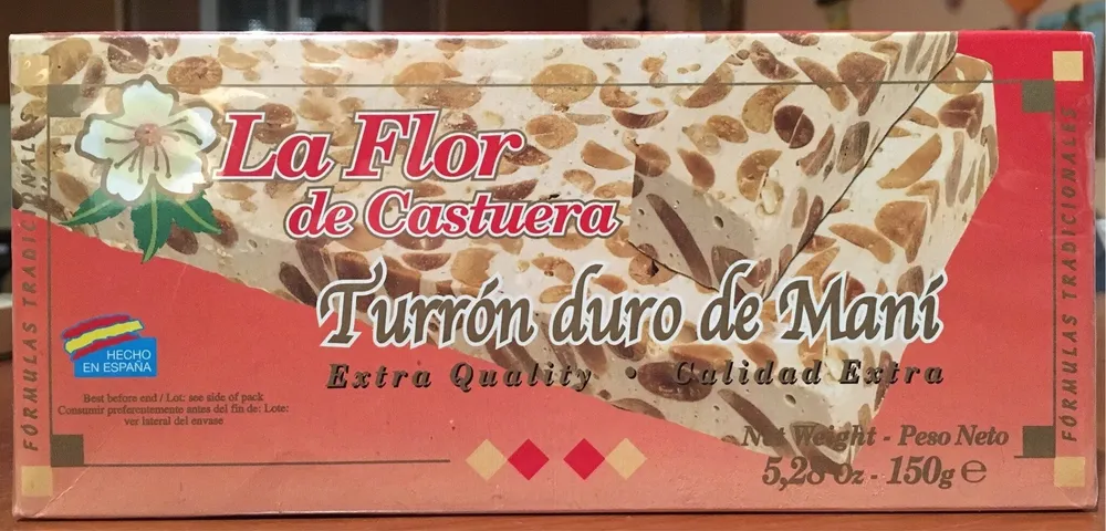 Turrón duro de maní