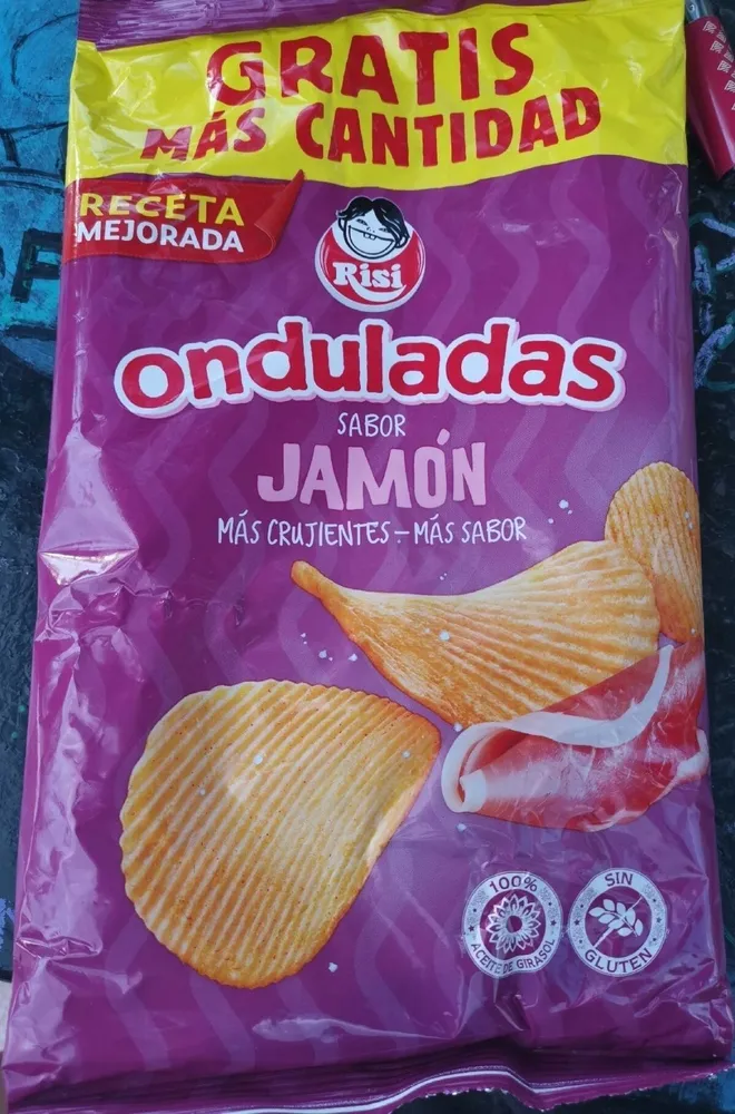Patatas onduladas sabor Jamon