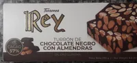 Turrón de chocolate negro con almendras