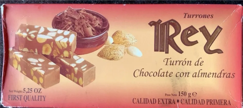 Turron de Chocolate con Almendras
