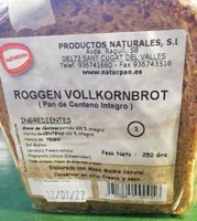 Pan de centeno íntegro