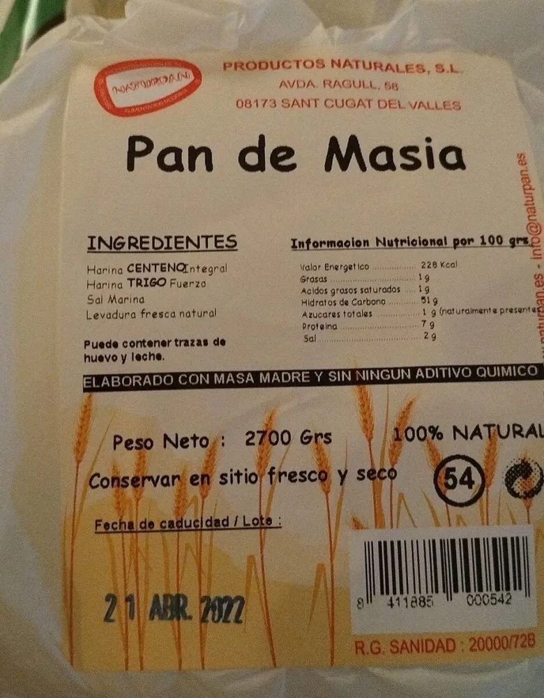 Pan de masia
