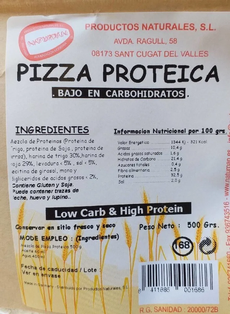 Pizza proteica