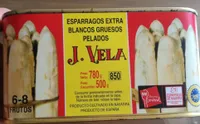 Espárragos extra blancos gruesos pelados
