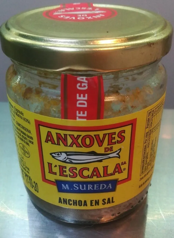 Anxoves de l'Escala en sal
