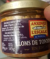 Lomos de atún claro en escabeche