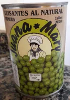 Guisantes al natural