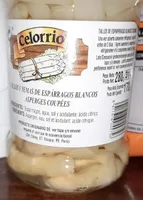 Tallos y yemas de espárragos blancos