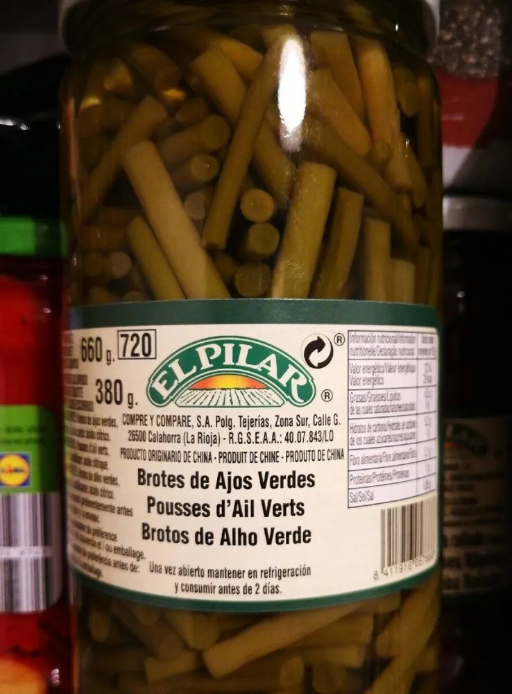 Brotes de ajos verdes