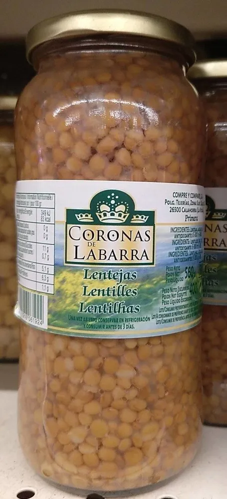 Lentejas cocidas