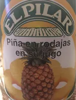 Piña en rodajas en su jugo
