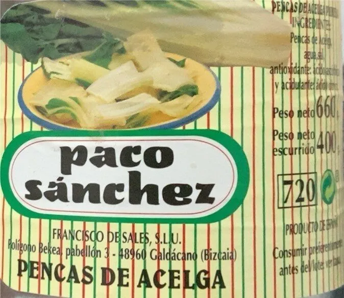 Pencas de Acelga