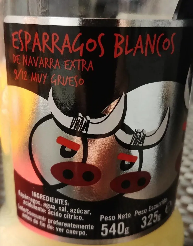 Espárragos blancos de Navarra extra