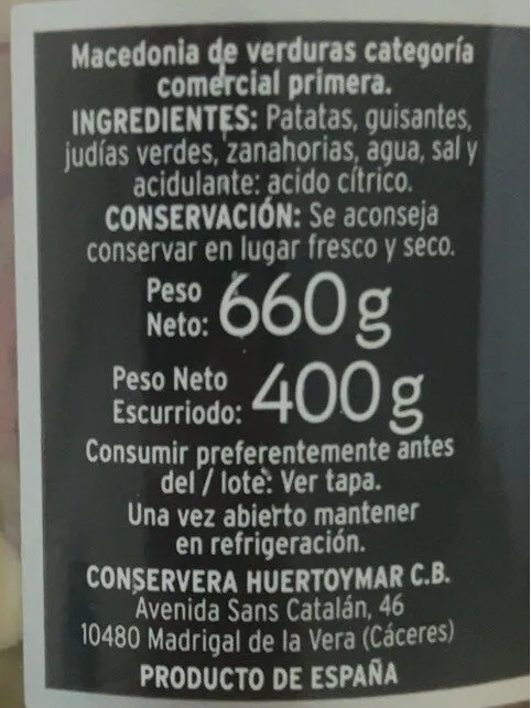 Macedonia de Verduras