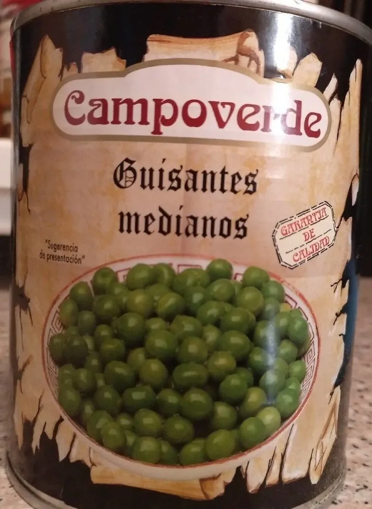 Guisantes medianos