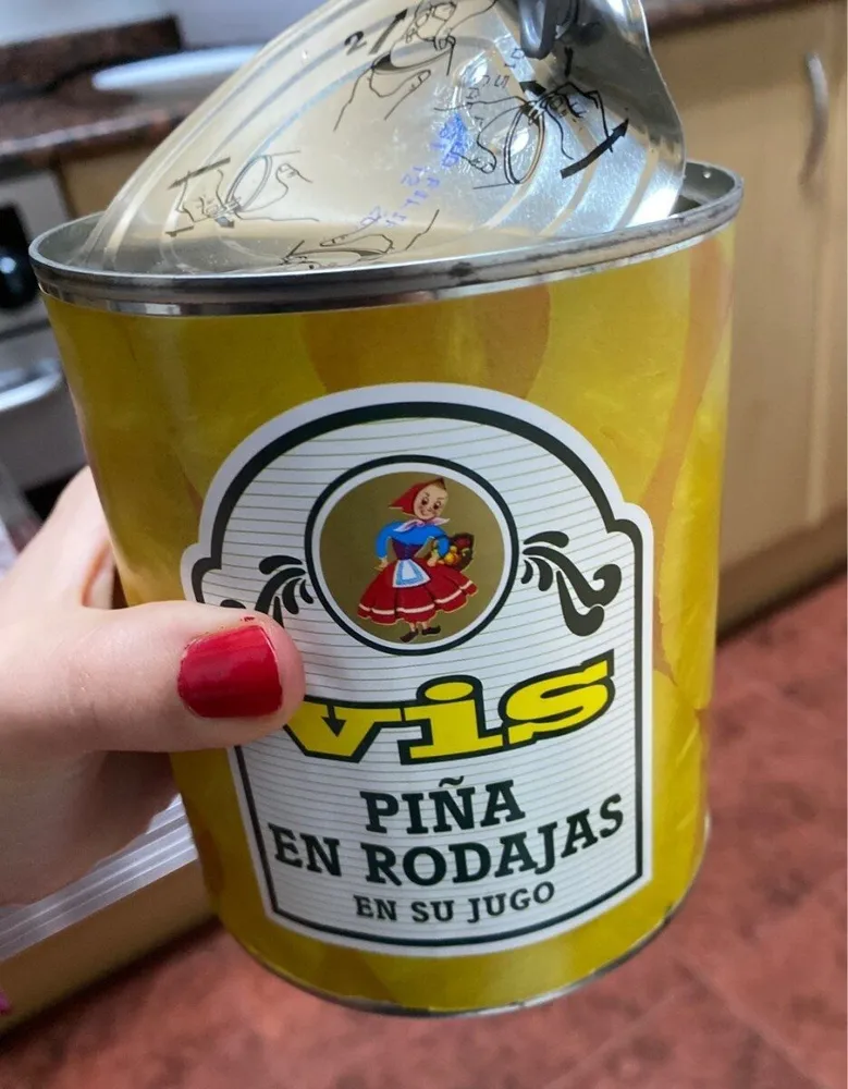 Vis piña en rodajas