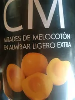 Mitades de melocotón en almíbar ligero extra