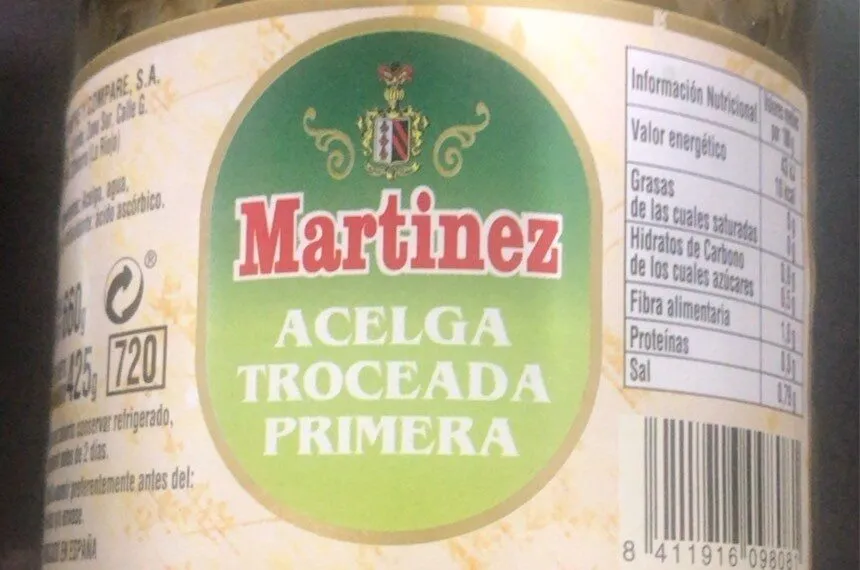 Acelga troceada primera