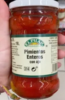 Pimientos enteros con ajo