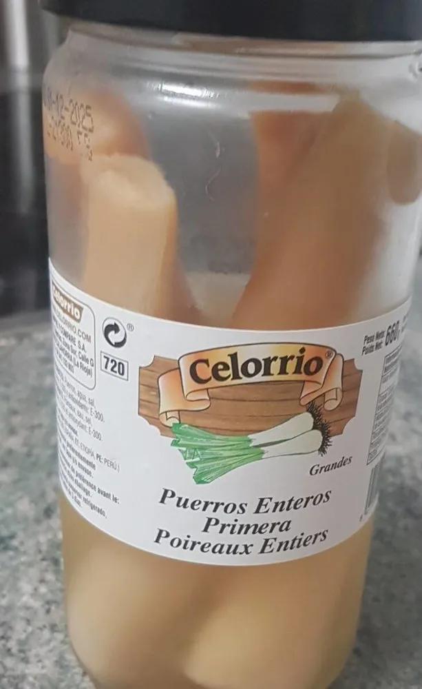 Puerros enteros