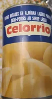 Peras metidas en almíbar ligero