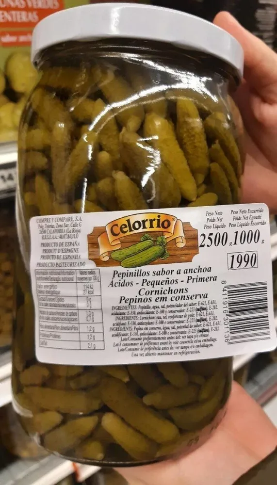 Pepinillos sabor anchoa