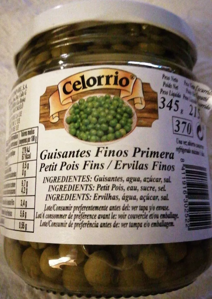 Guisantes finos primera