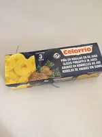 Piña en rodajas en su jugo