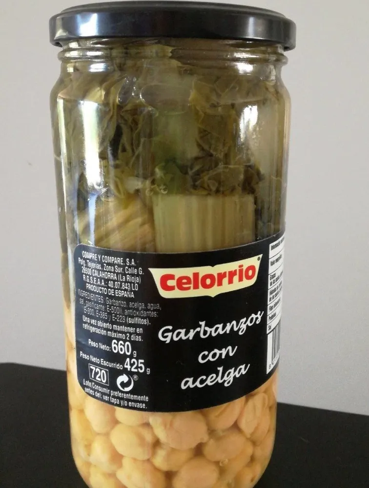 Garbanzons con alcega