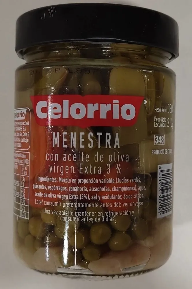 Menestra con AOVE 3 por ciento