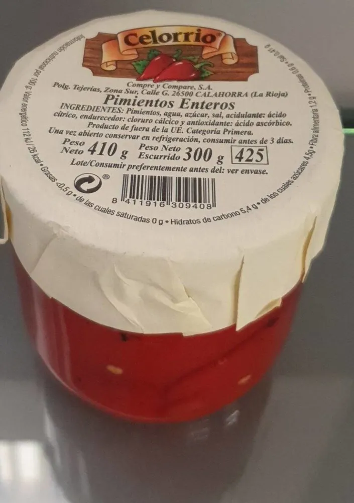 Pimientos Enteros