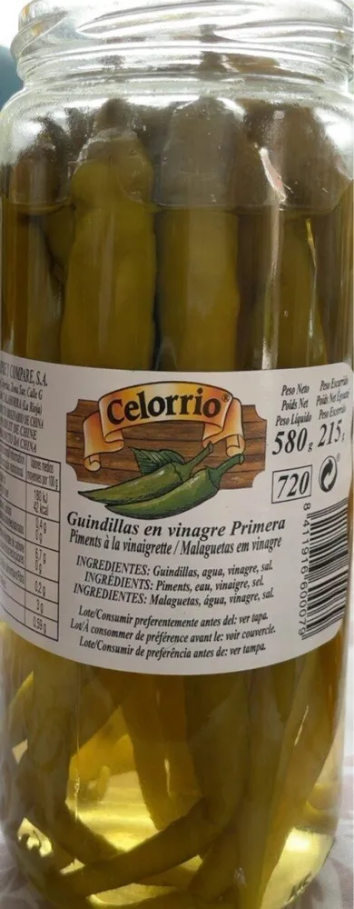 Guindillas en vinagre primera