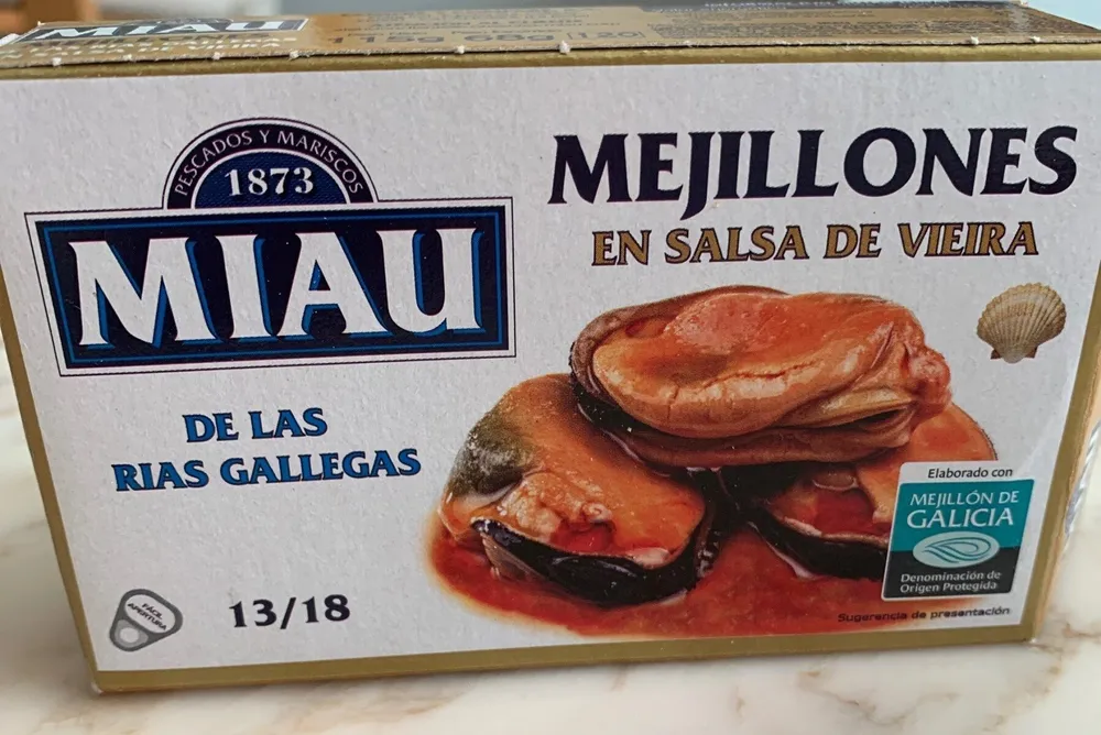 Mejillones en salsa de vieira