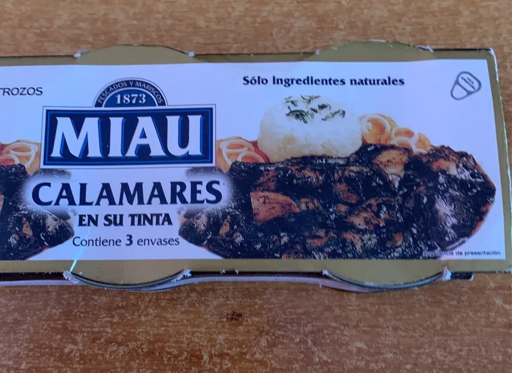 Calamares en su tinta