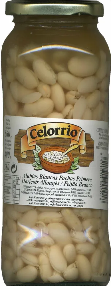 Alubias blancas cocidas en conserva