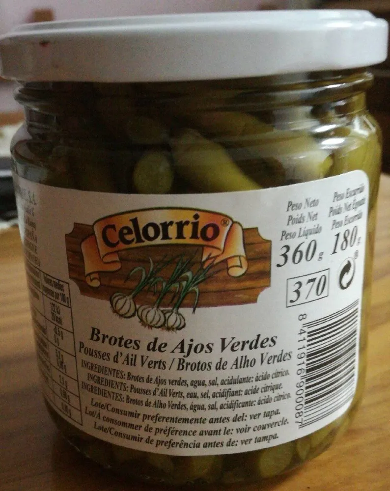 Brotes de ajos verdes
