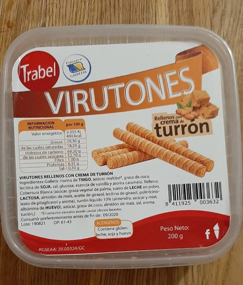 Virutones turrón